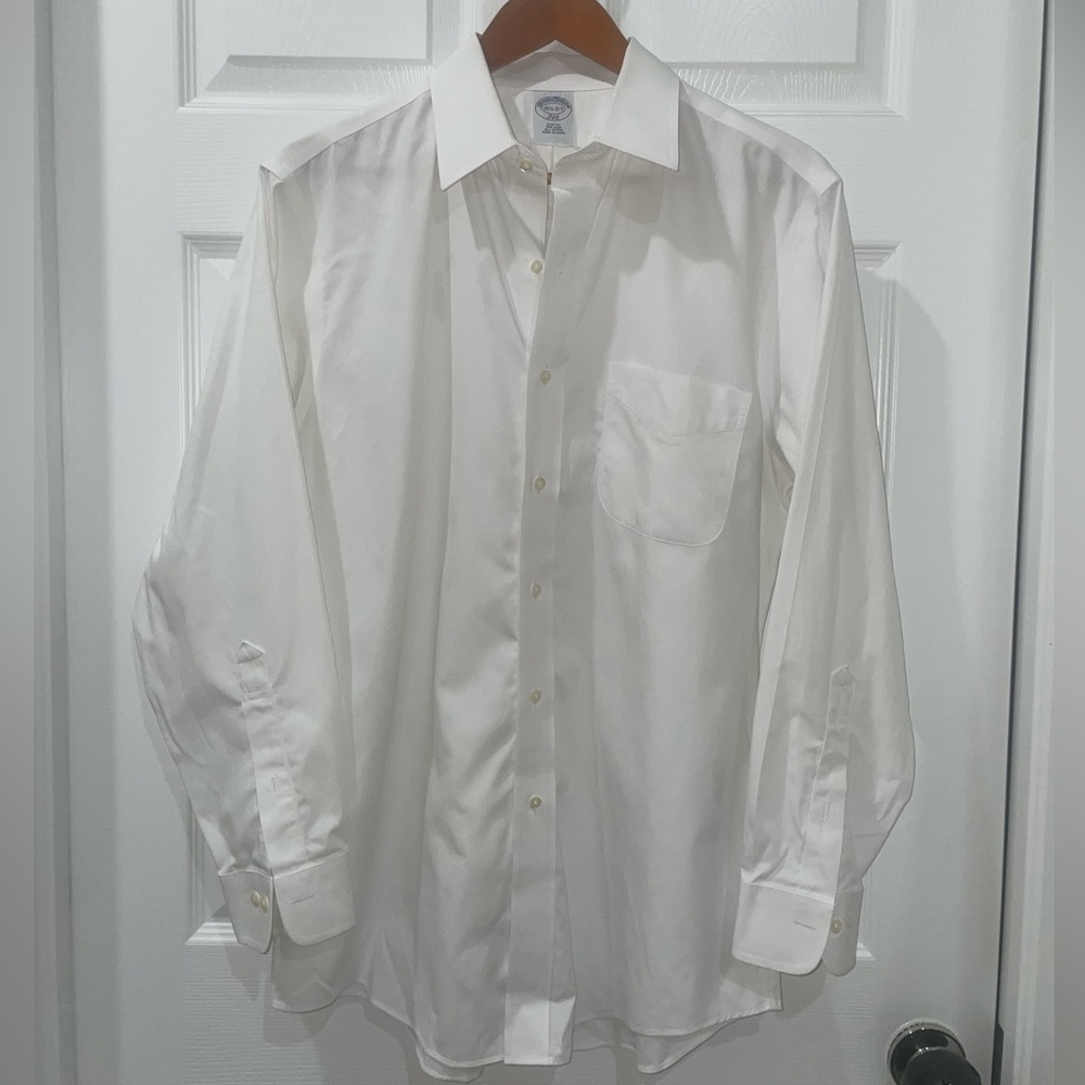 BROOKS BROTHERS 346white Button down shirt S16-4/5​​